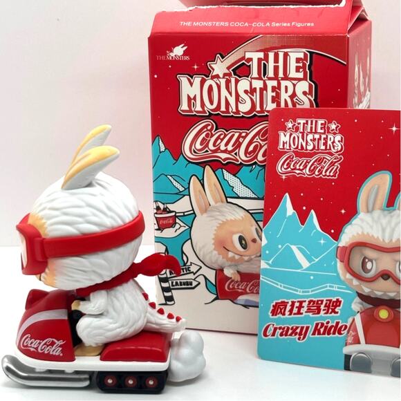 Authentic Pop Mart The Monsters Labubu X Coca-Cola, Crazy Ride Figure - New - Picture 2 of 3